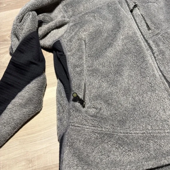 Vintage Patagonia R3 Fleece Jacket Men Large Gray Polartec Hi-Loft Full Zip